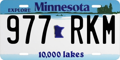 MN license plate 977RKM
