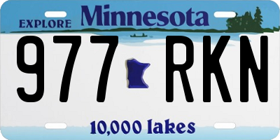 MN license plate 977RKN