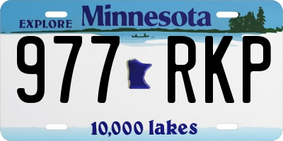 MN license plate 977RKP