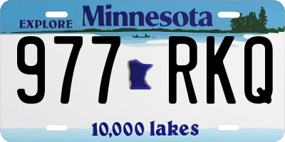MN license plate 977RKQ
