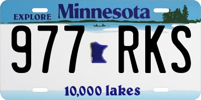 MN license plate 977RKS