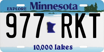 MN license plate 977RKT