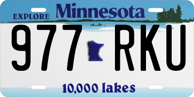MN license plate 977RKU