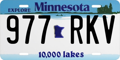 MN license plate 977RKV