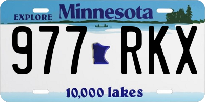 MN license plate 977RKX