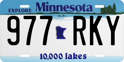 MN license plate 977RKY