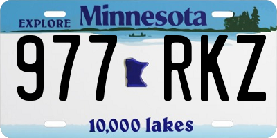 MN license plate 977RKZ