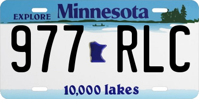 MN license plate 977RLC