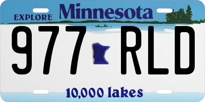 MN license plate 977RLD