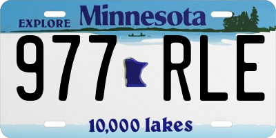 MN license plate 977RLE