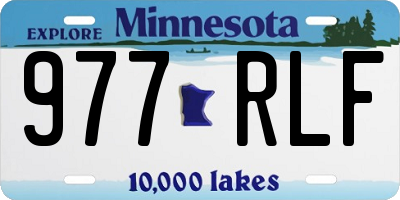 MN license plate 977RLF
