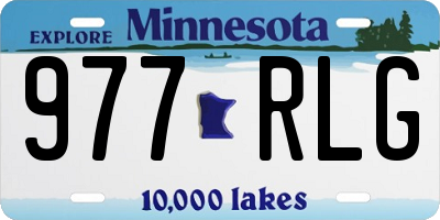 MN license plate 977RLG