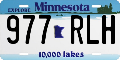MN license plate 977RLH