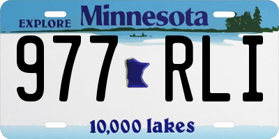 MN license plate 977RLI