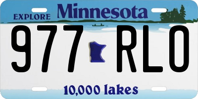 MN license plate 977RLO