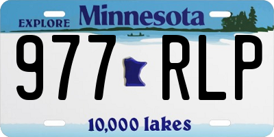 MN license plate 977RLP