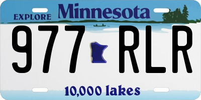 MN license plate 977RLR