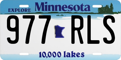 MN license plate 977RLS