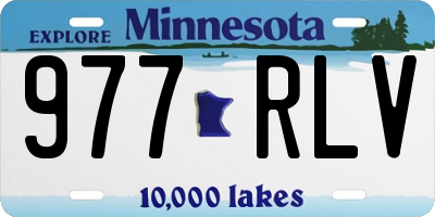 MN license plate 977RLV