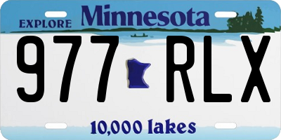 MN license plate 977RLX