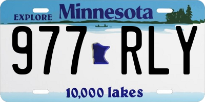 MN license plate 977RLY