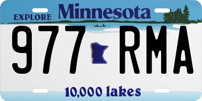 MN license plate 977RMA