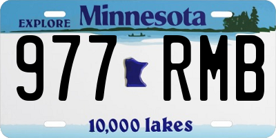 MN license plate 977RMB