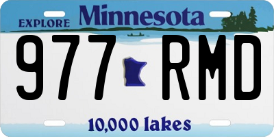MN license plate 977RMD