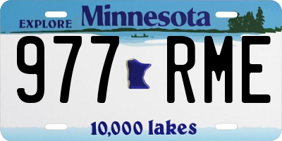 MN license plate 977RME