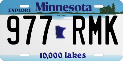 MN license plate 977RMK