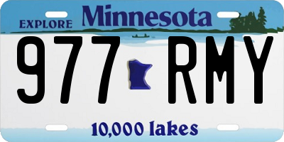 MN license plate 977RMY