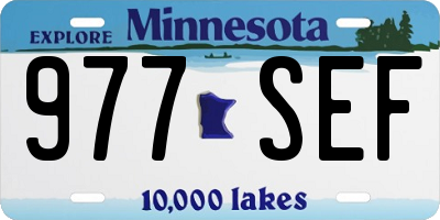 MN license plate 977SEF