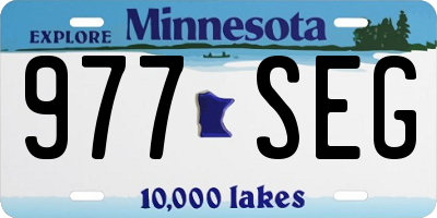 MN license plate 977SEG