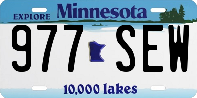 MN license plate 977SEW