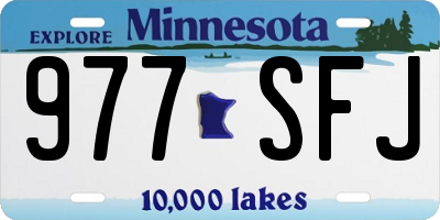 MN license plate 977SFJ