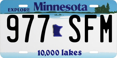 MN license plate 977SFM
