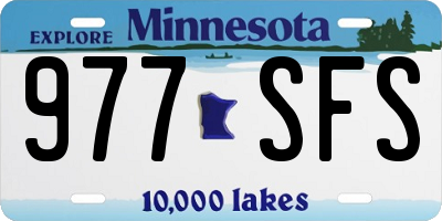 MN license plate 977SFS