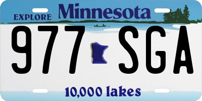 MN license plate 977SGA