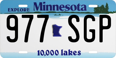MN license plate 977SGP
