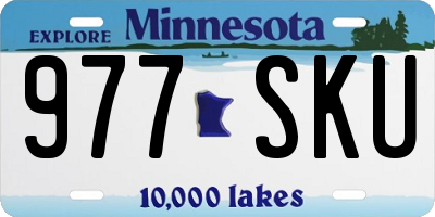 MN license plate 977SKU