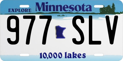 MN license plate 977SLV