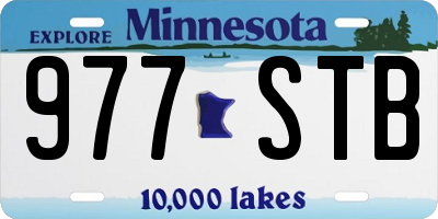MN license plate 977STB