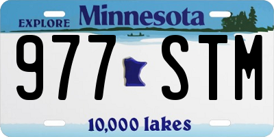 MN license plate 977STM
