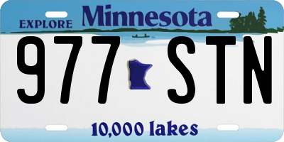 MN license plate 977STN