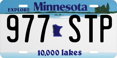 MN license plate 977STP