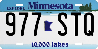 MN license plate 977STQ