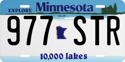 MN license plate 977STR