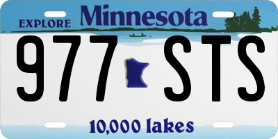 MN license plate 977STS