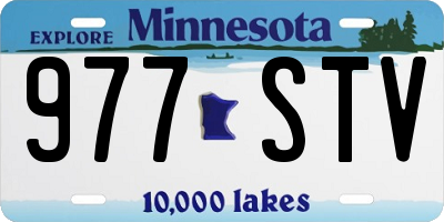 MN license plate 977STV