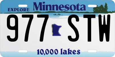 MN license plate 977STW